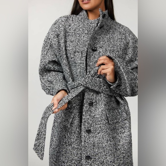 The Kooples BLACK WOOL COAT - Picture 3 of 12